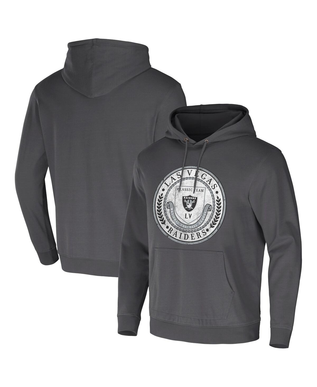 Fanatics Men's Nfl X Darius Rucker Collection By  Charcoal New Orleans Saints Washed Pullover Hoodie In Charcoal