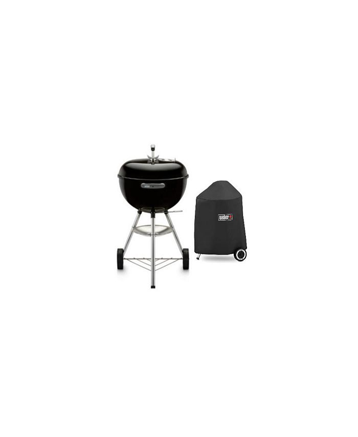 er 18Inch Original Kettle Charcoal Grill (Black) And Grill Cover W