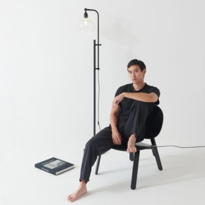 Austin 69" LED Adjustable-Height Floor Lamp with Glass Shade