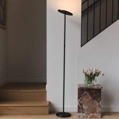Sky 63" Super Bright LED Torchiere Modern Floor Lamp with Adjustable Head