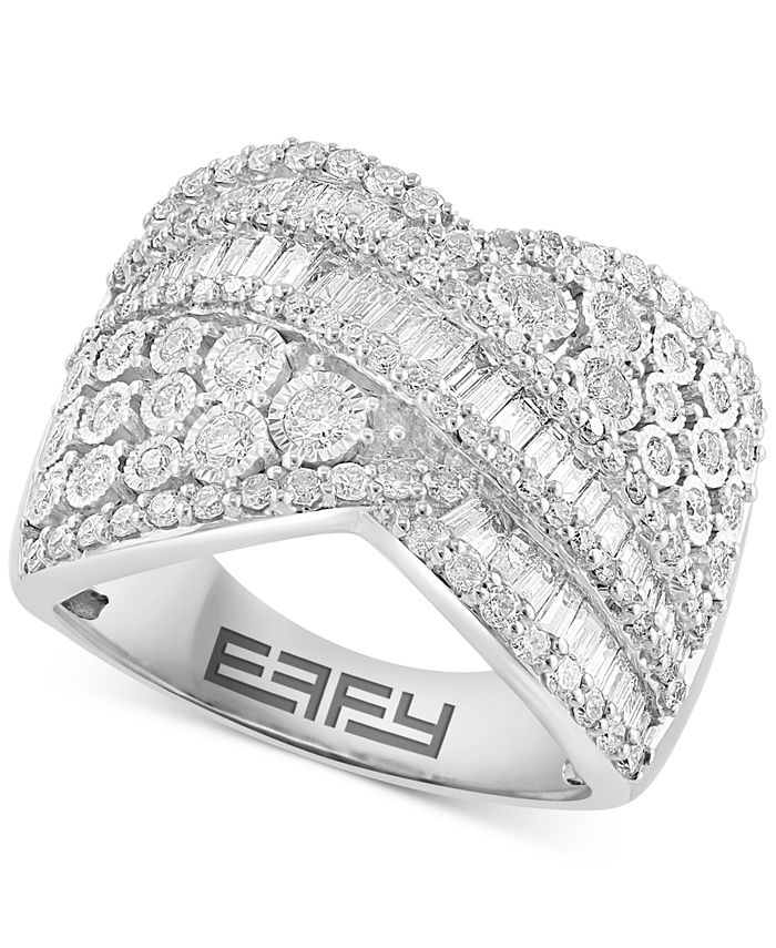 Effy baguette new arrivals diamond ring
