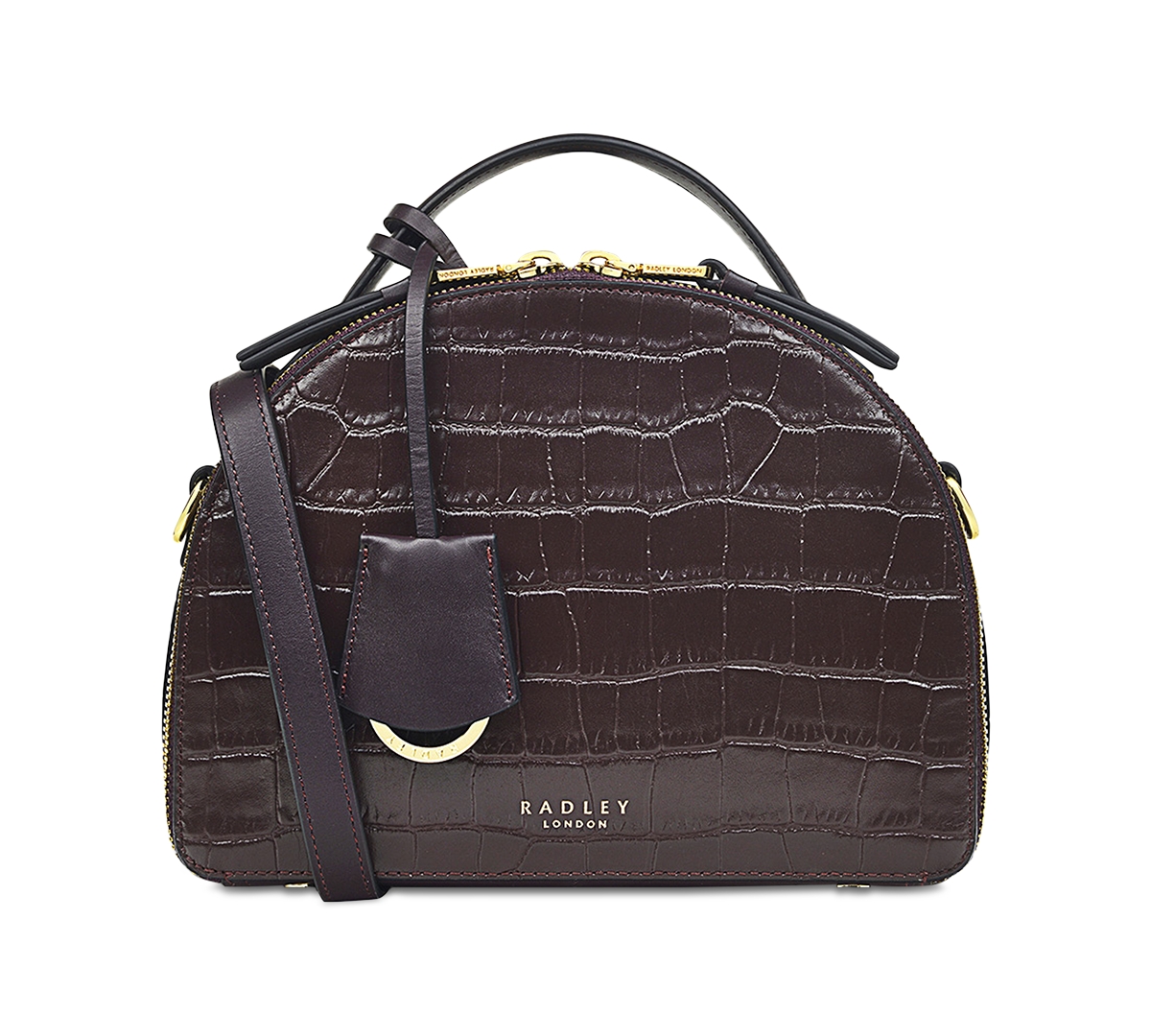 Radley London Orchard Road Crocembossed Small Zip Around Leather