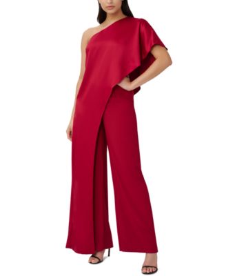 adrianna papell pink jumpsuit