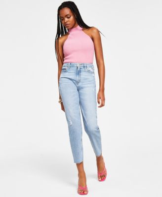 GUESS - Frayed Mom Jeans