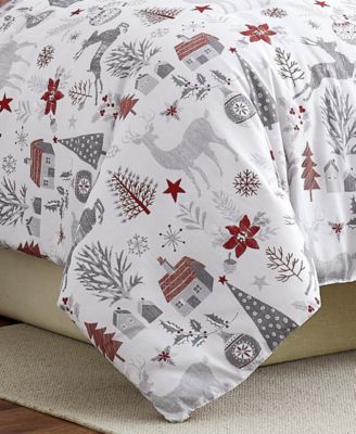 Holly Jolly Lane Reversible 6-Pc. Comforter Set, Twin