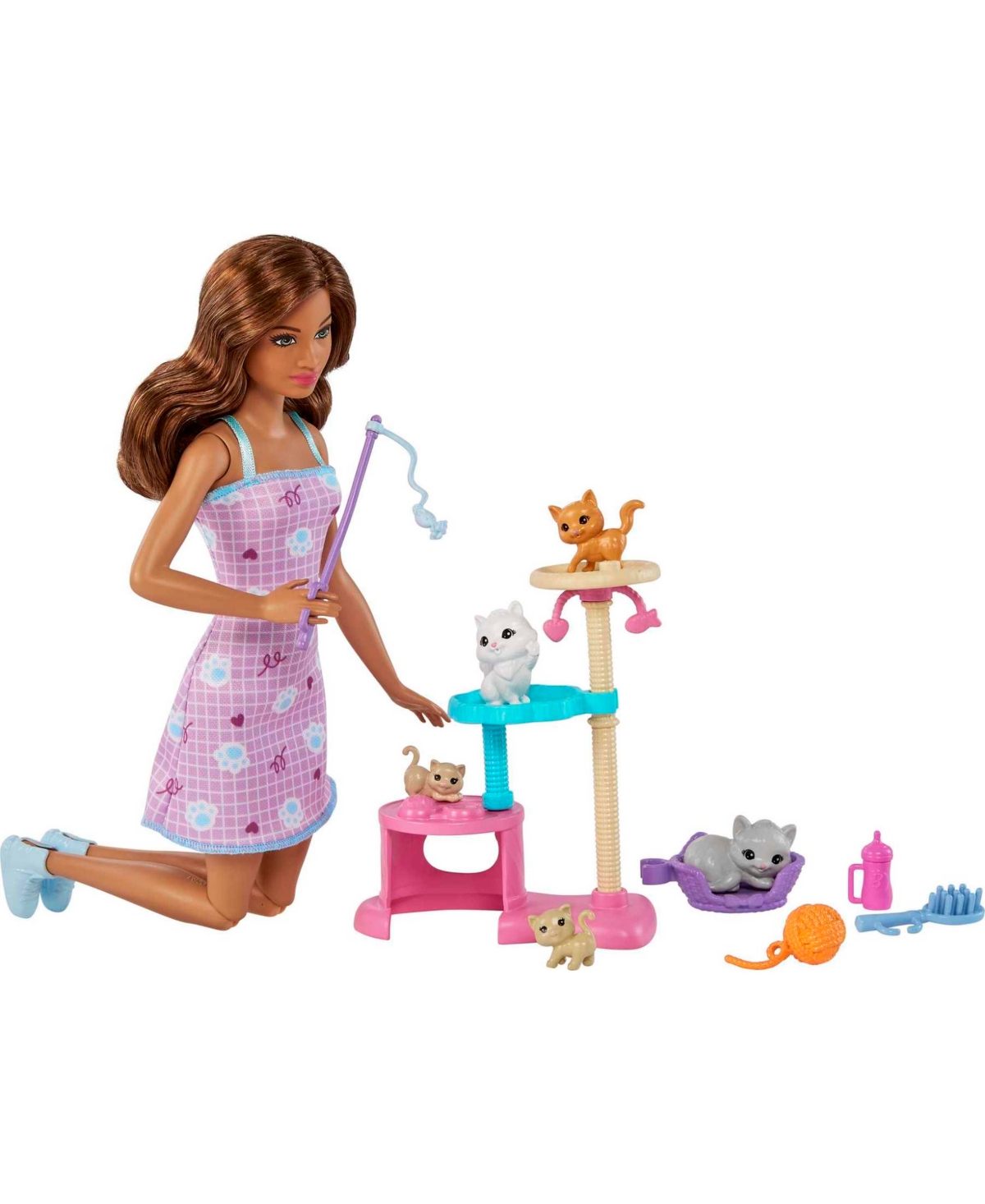 Barbie Kids' Kitty Condo Doll And Pet Playset In Multi
