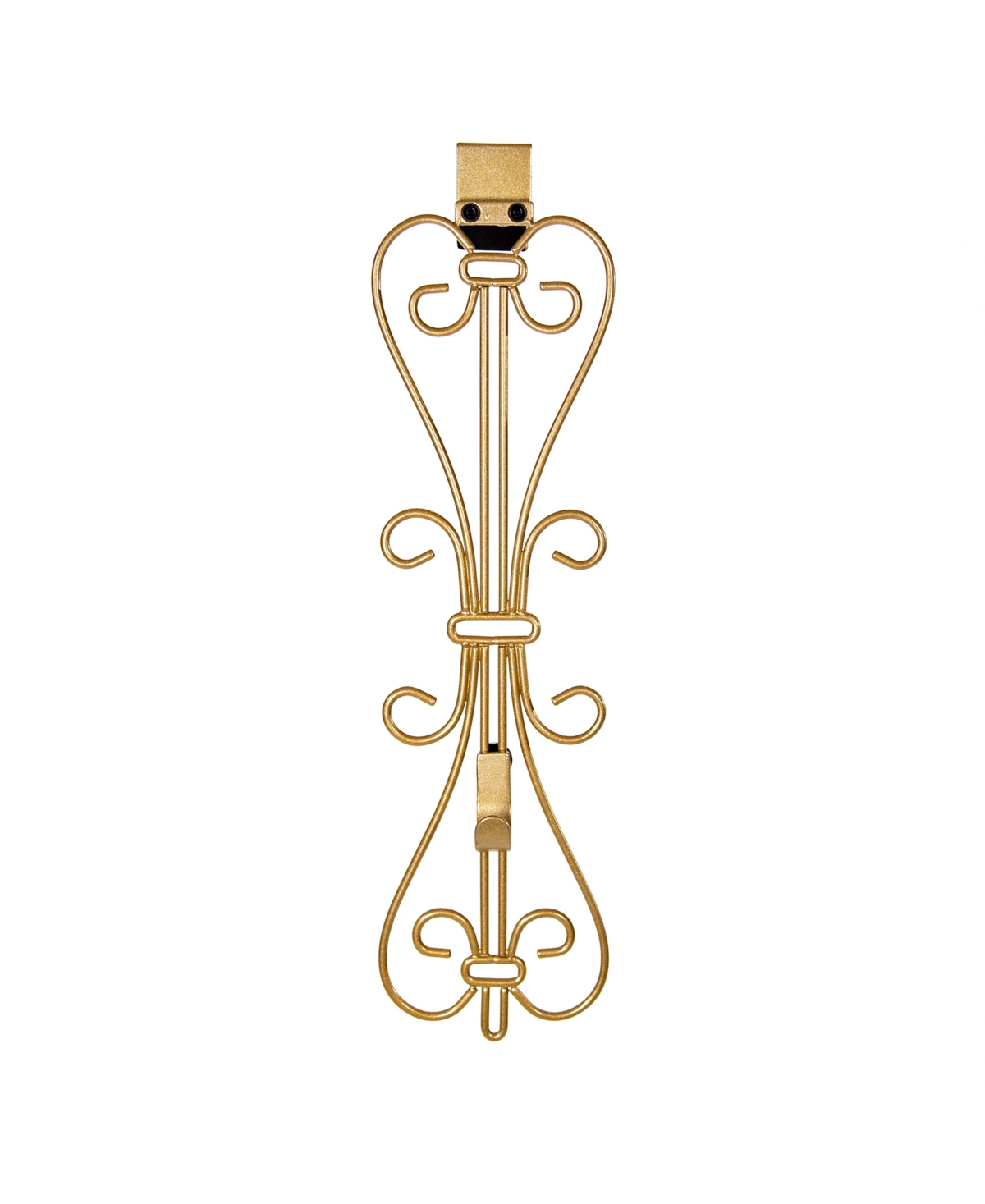 Elegant Adjustable Wreath Door Hanger - Gold-Tone