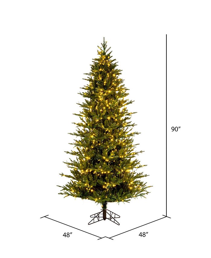 Vickerman Kamas Fraser Fir Artificial Christmas Tree, 3mm LED Color