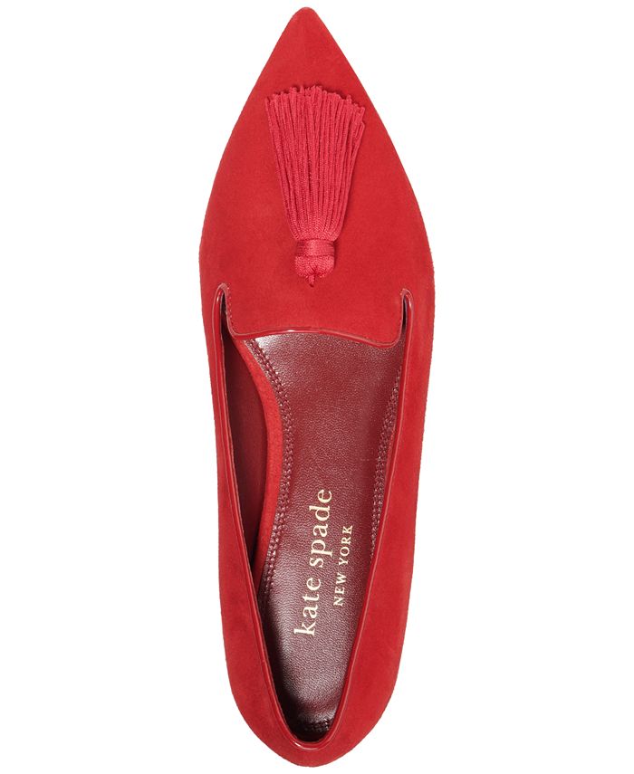 kate spade new york Women's Adore Tassel Pointed-Toe Loafer Flats & Reviews  - Flats & Loafers - Shoes - Macy's
