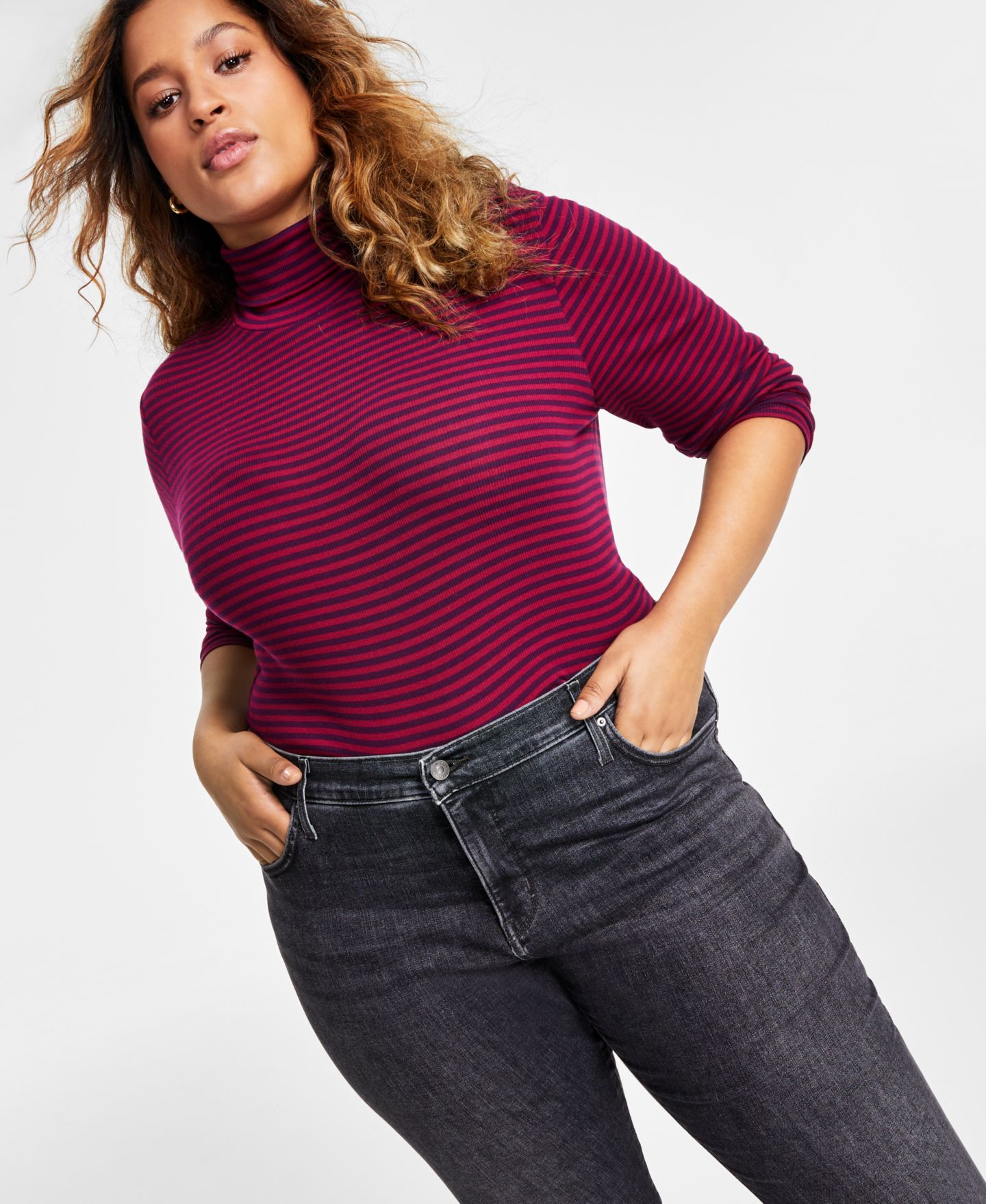 Женские джинсы Levi's Trendy Plus Size 311 Shaping Skinny, цвет: Чёрный — фото 6