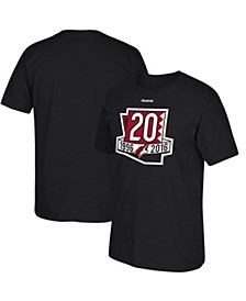 Men's Black Arizona Coyotes 20th Anniversary T-shirt