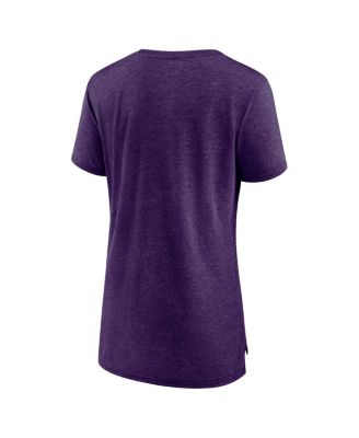 Women's Heathered Purple Los Angeles Lakers True Classics Tri-Blend T-shirt
