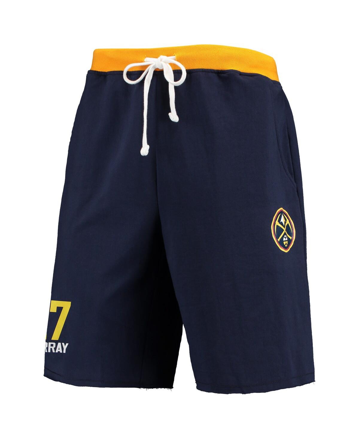 Shop Profile Men's Jamal Murray Navy Denver Nuggets Big And Tall French Terry Name And Number Shorts