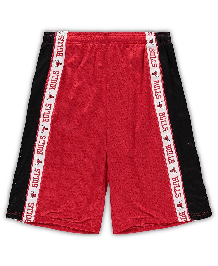 Fanatics Men's Red and Black Chicago Bulls Big and Tall Tape Mesh