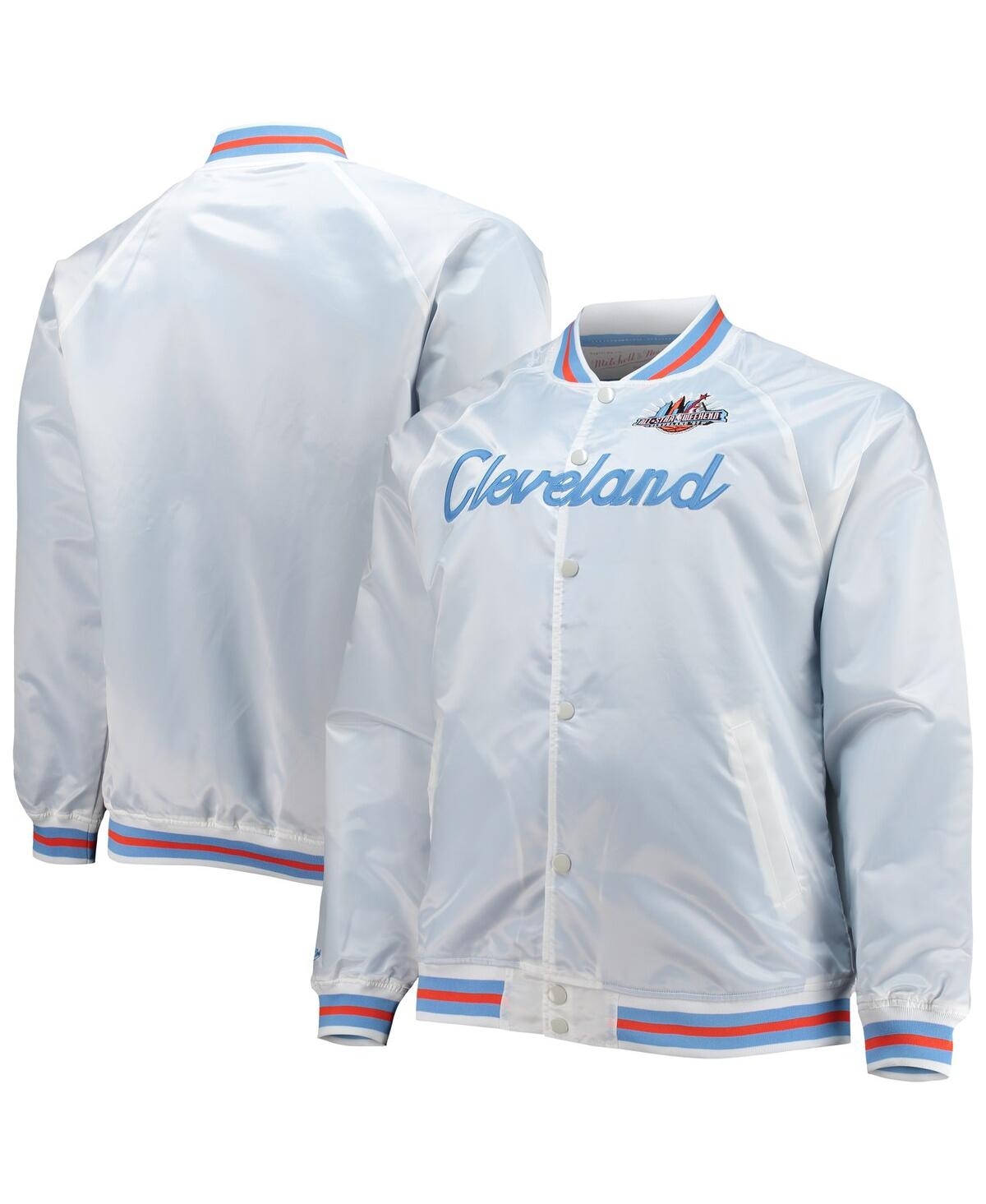 Mitchell & Ness Men's  White Big And Tall 1997 Nba All-star Game Hardwood Classics Satin Full-snap Ja In White