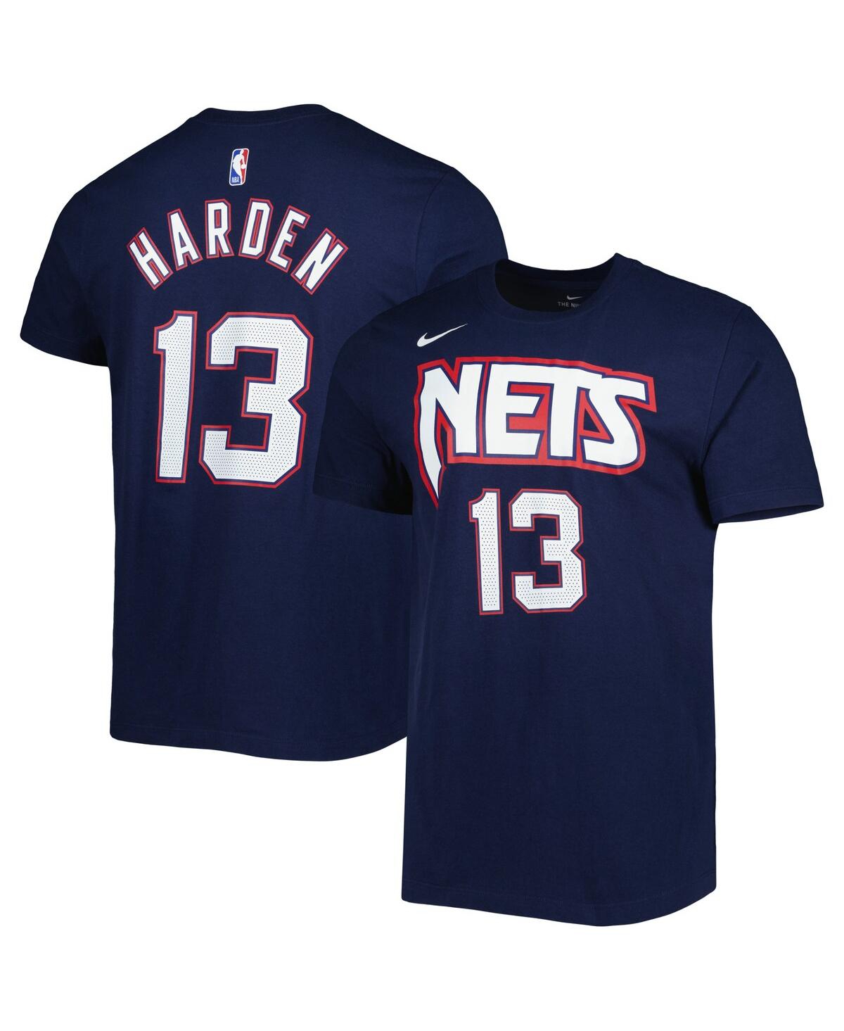 Men's Nike James HardenBrooklyn Nets 2021/22 City Edition Name and Number T-shirt - Navy