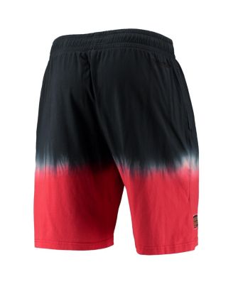 Men's Black and Red Chicago Bulls Hardwood Classic Authentic Shorts