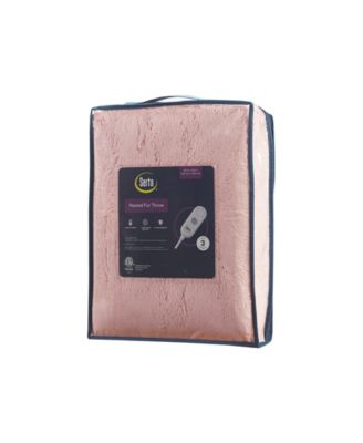 Shaggy Electric Faux-Fur Throw, 50" x 60"