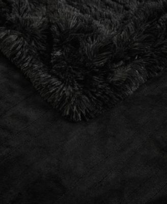Shaggy Electric Faux-Fur Throw, 50" x 60"