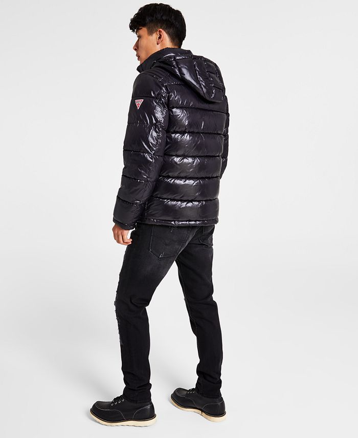 GUESS Men's Hooded Puffer Coat & Reviews Coats & Jackets Men Macy's