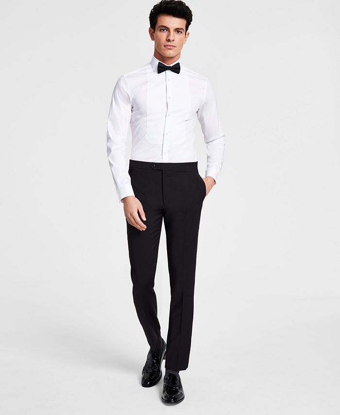 Calvin Klein Men's Skinny-Fit Wool Tuxedo Pant & Reviews - Suits & Tuxedos  - Men - Macy's
