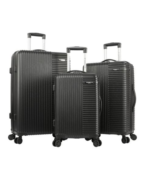 Чемоданы Travelers Club Basette 3-Pc. Hardside Luggage Set, цвет: Чёрный