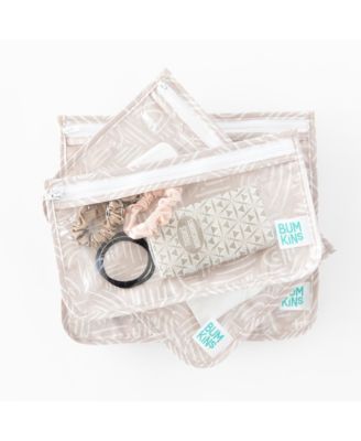 Baby Girls Printed Travel Water Resistant Bag, Pack of 3