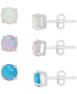 macys opal stud earrings