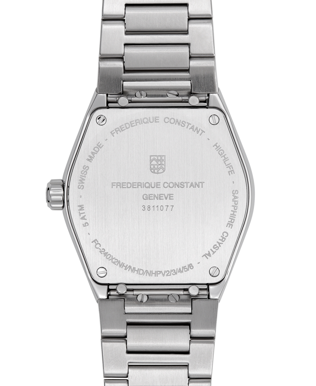 Shop Frederique Constant Women's Swiss Highlife Diamond (1/20 Ct. T.w.) Stainless Steel Bracelet Watch 31mm In Silver-tone
