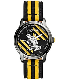 Unisex Limited Edition Harry Potter Hufflepuff Black Yellow Nylon Strap Watch, 40mm