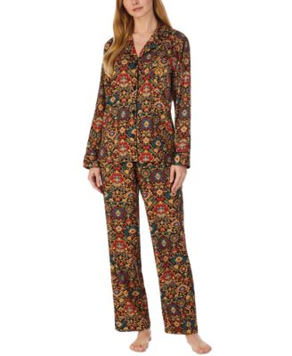 Lauren Ralph Lauren Women's Printed Sateen Pajamas Set & Reviews - All  Pajamas, Robes & Loungewear - Women - Macy's