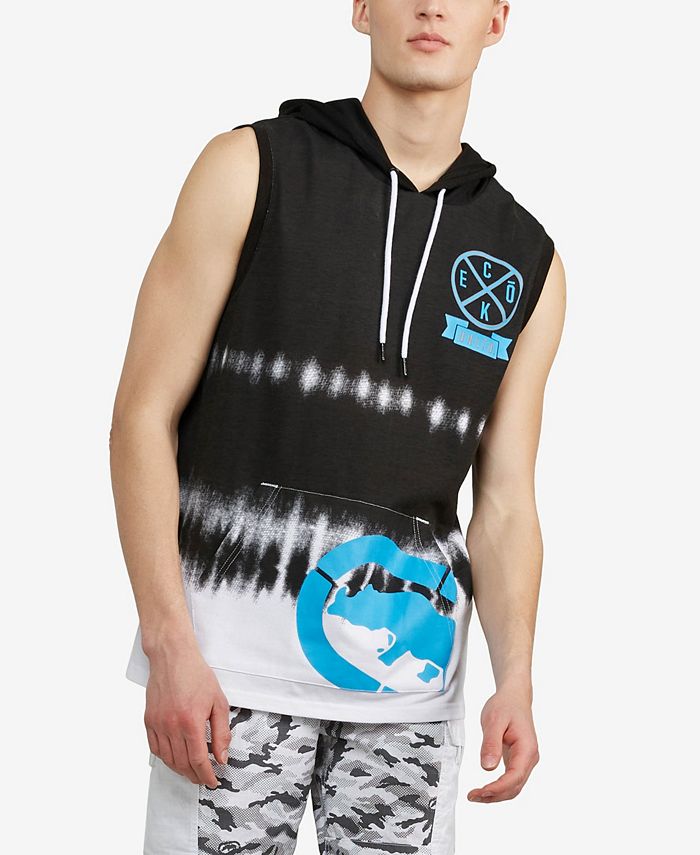 Ecko Unltd Men s Big and Tall Sleeveless Dippin Dot Muscle Hoodie