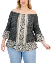 Plus Size Off the Shoulder Tops for Women - Macy's