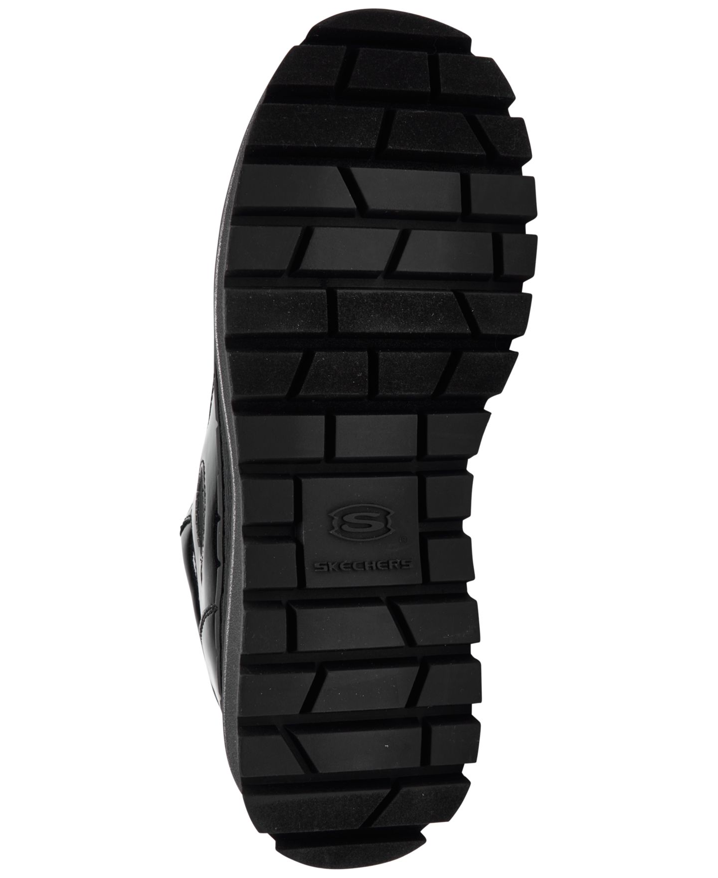 Женские кроссовки Skechers Jammers - Cool Block Fashion Lace-Up Platform Casual, цвет: Чёрный — фото 6