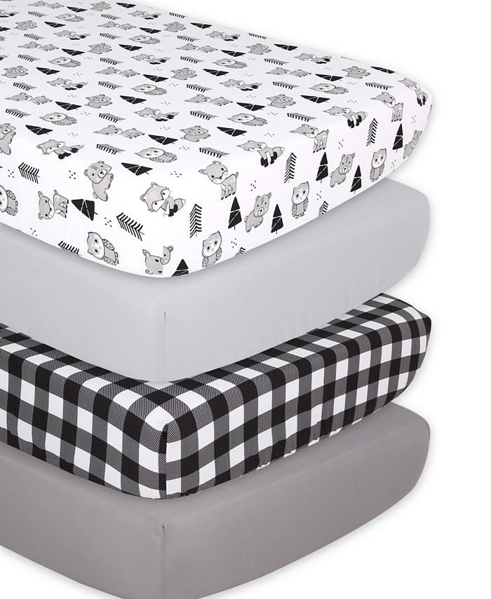 The Peanutshell Plaid Crib Sheets Set, 4 Piece Macy's
