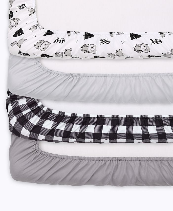 The Peanutshell Plaid Crib Sheets Set, 4 Piece Macy's