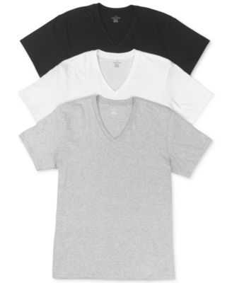 calvin klein white v neck t shirt