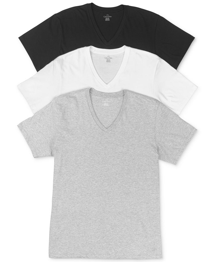 Klein Men's Cotton Classics Short Sleeve V-Neck T-Shirts Classic Fit & Reviews - Underwear & Socks - Men - Macy's