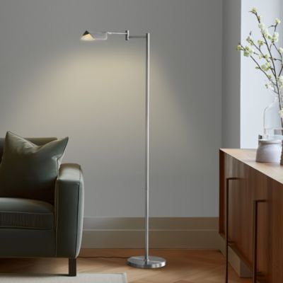 Leaf  Modern Pharmacy Reading LED Floor Lamp with Adjustable Neck (53")