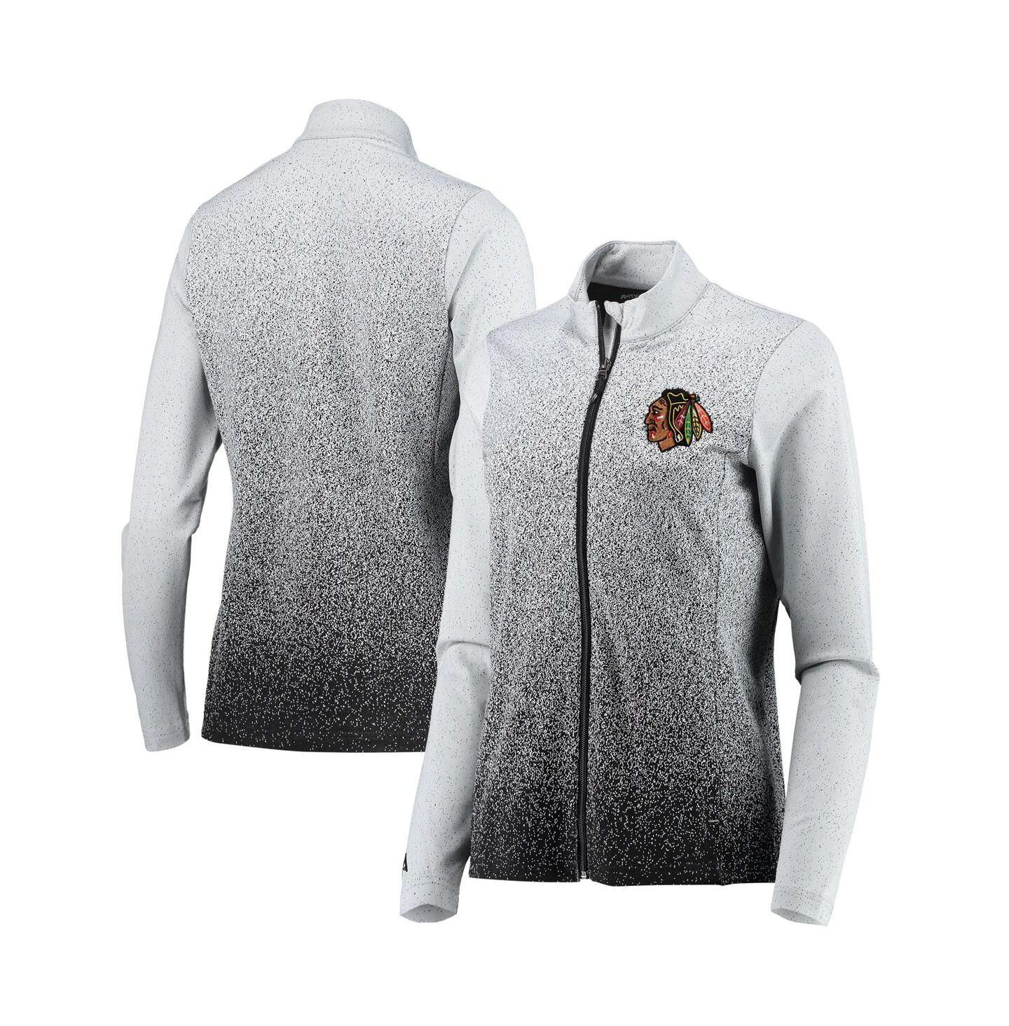Женская куртка Antigua White, Black Chicago Blackhawks Guide Desert Dry Full-Zip — фото 1