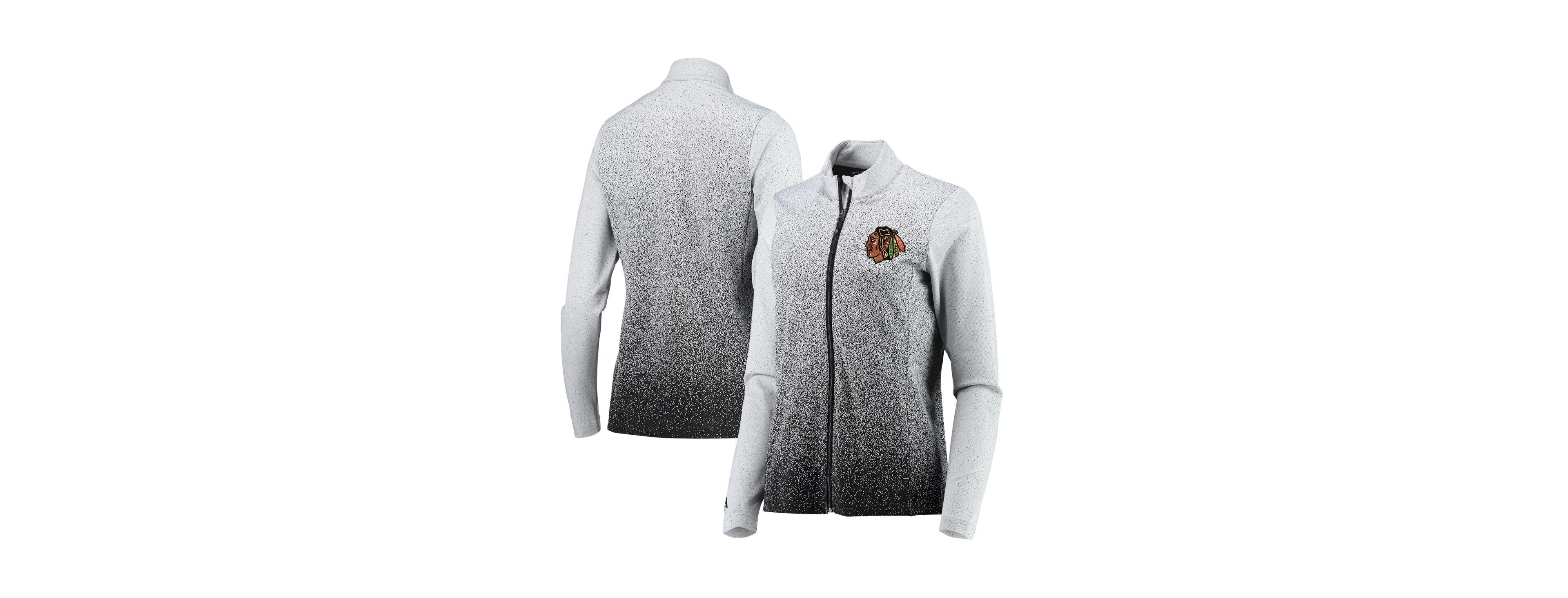 Women's Antigua White, Black Chicago Blackhawks Guide Desert Dry Full-Zip Jacket