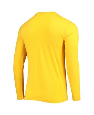 Men's Navy, Gold Utah Jazz Long Sleeve T-Shirt & Pants Sleep Set