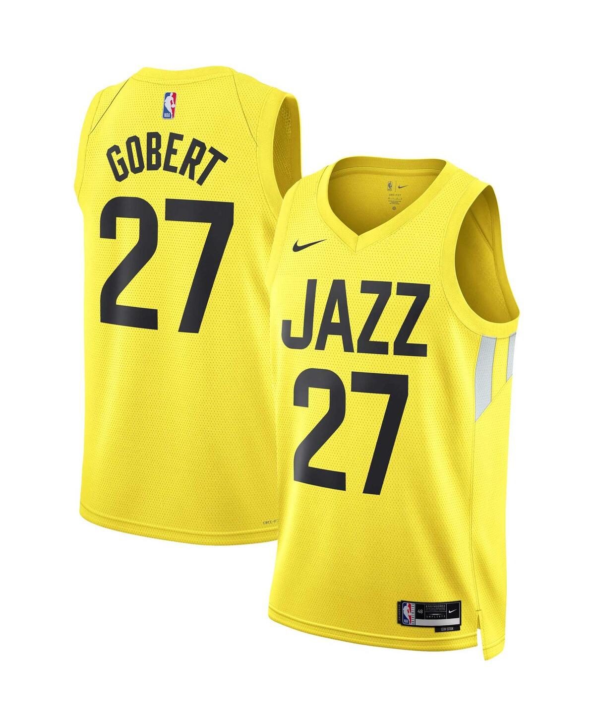 Men's and Women's Nike Rudy Gobert Gold Utah Jazz Swingman Jersey - Icon Edition - Gold