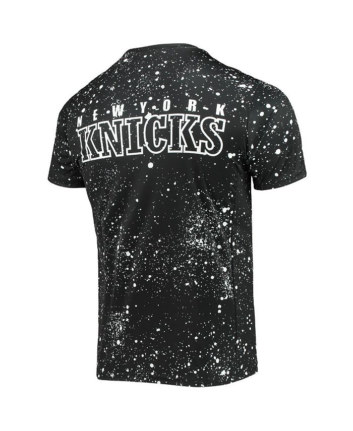 FISLL Men's Black New York Knicks Splatter Print T-shirt - Macy's