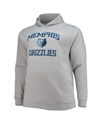 Men's Heathered Gray Memphis Grizzlies Big and Tall Heart and Soul Pullover Hoodie