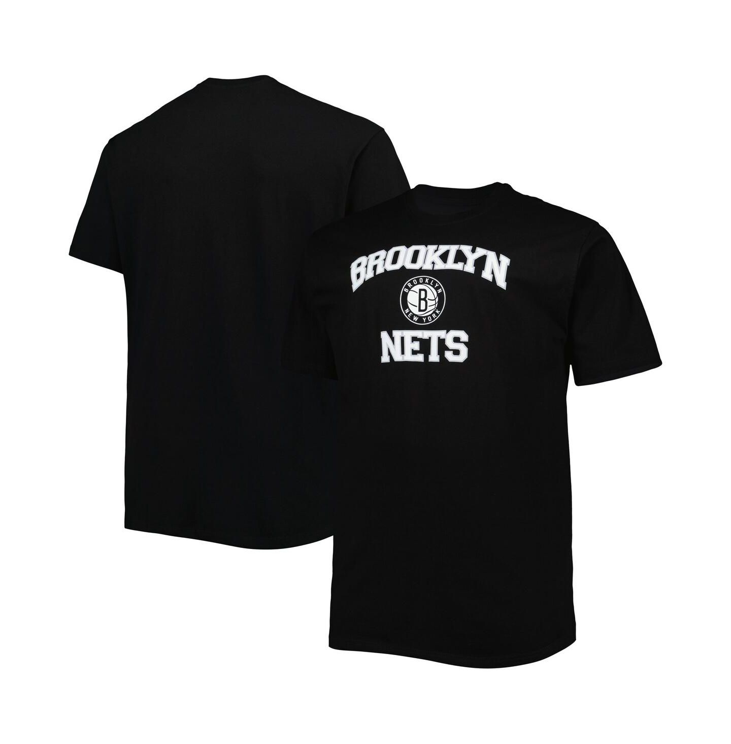 Мужская футболка Profile Black Brooklyn Nets Big and Tall Heart and Soul — фото 1
