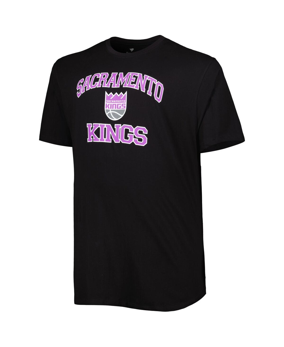 Shop Profile Men's Black Sacramento Kings Big And Tall Heart And Soul T-shirt