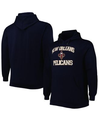 Men's Navy New Orleans Pelicans Big and Tall Heart and Soul Pullover Hoodie