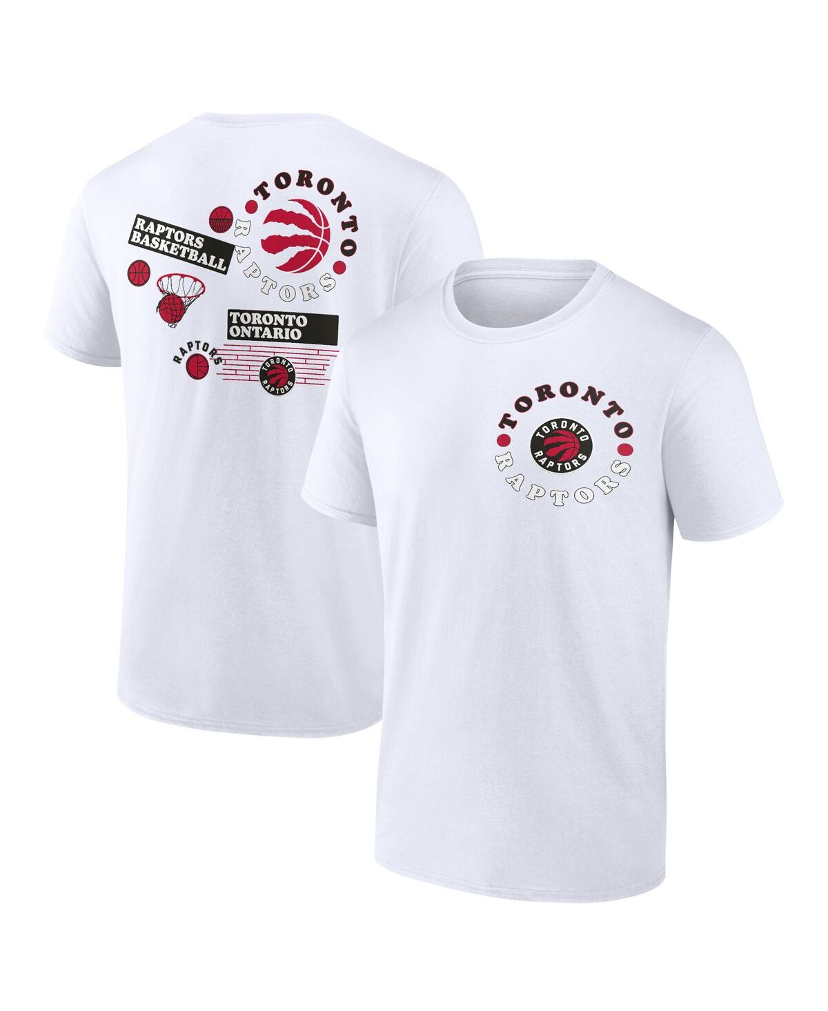 Shop Fanatics Men's  White Toronto Raptors Street Collective T-shirt