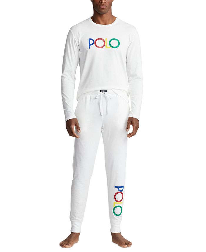 Polo Ralph Lauren Men's Logo Long Sleeve Crewneck Sleep Shirt Macy's